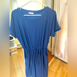 Blue T Shirt Dress